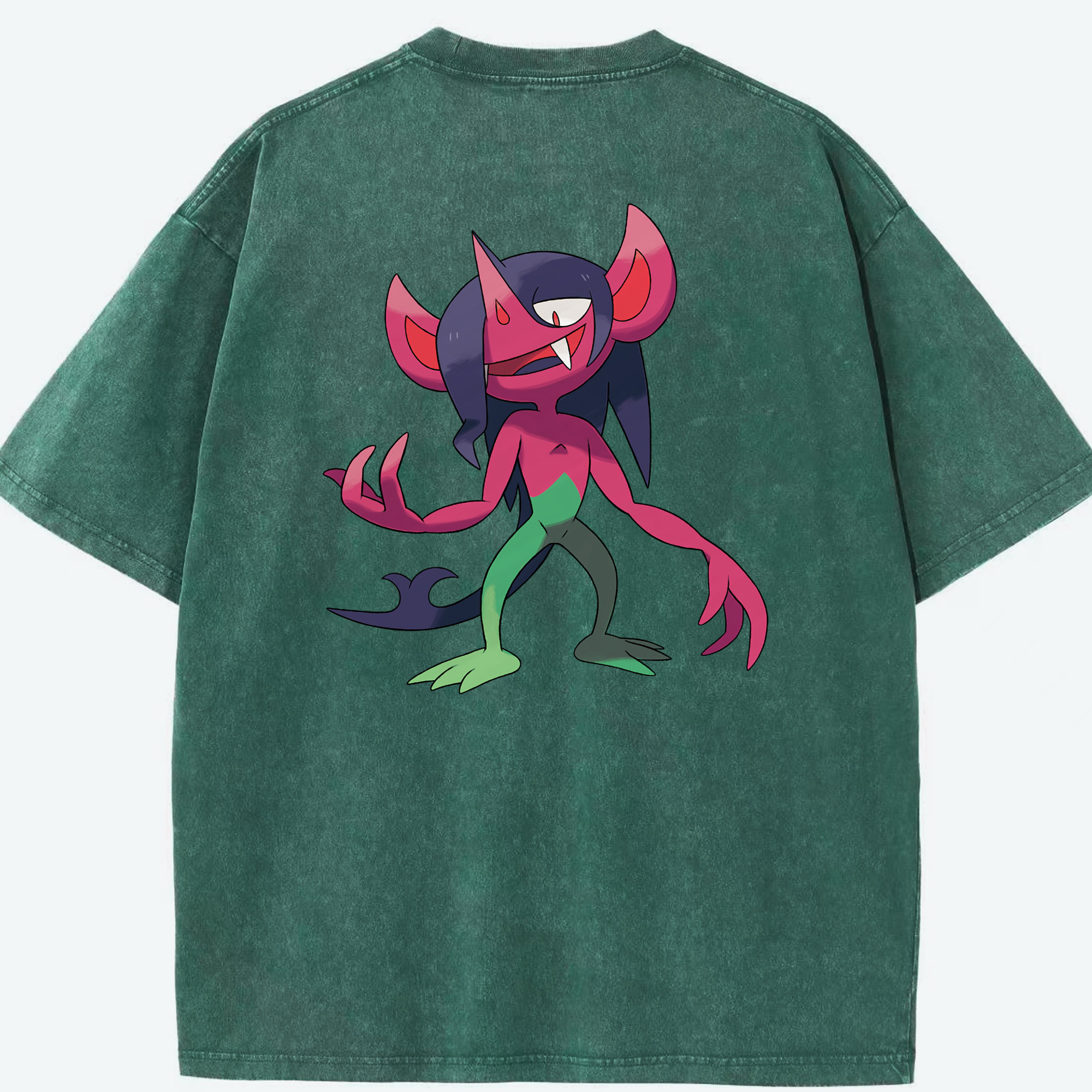 （画像用） ポケットモンスター Pokémon 綿100% ヴィンテージ風 半袖Tシャツ（背面プリント）